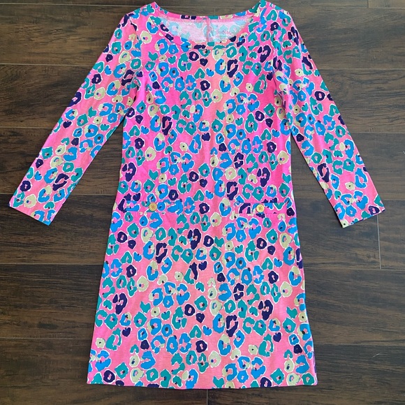 Lily Dress - Pink Paws on Par main image 1